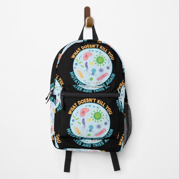 Item preview, What Doesn't Kill You Mutates and Tries Again - Funny Microbiology designed and sold by TravelScientist.