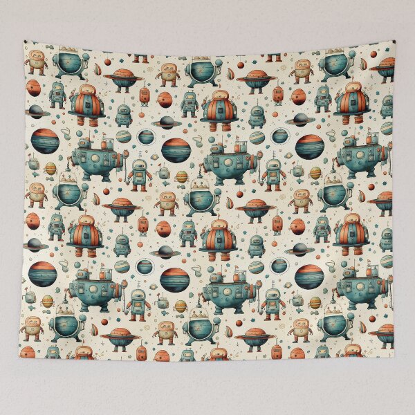Item preview, Doodle animals in spaces seamless patterns  designed and sold by Paint U by Krisanee.
