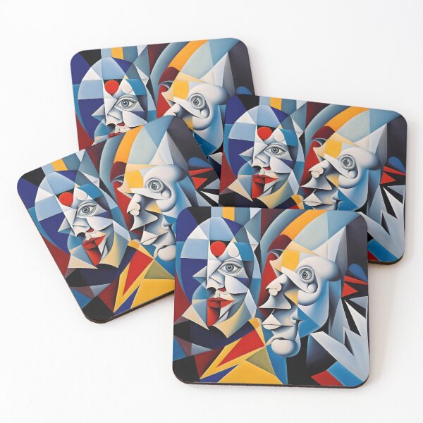 Item preview, Abstract Mistery Faces Fine Art t shirt designed and sold by artmanikin.