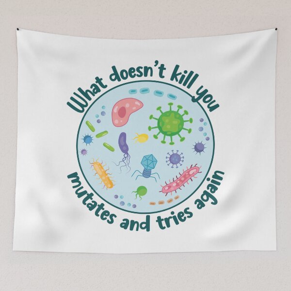 Item preview, What Doesn't Kill You Mutates And Tries Again designed and sold by PolyPixel.