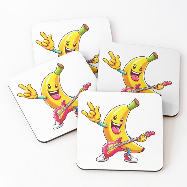 Aperçu de l'œuvre Rockstar banane mignonne créée et vendue par VisualFeeling.