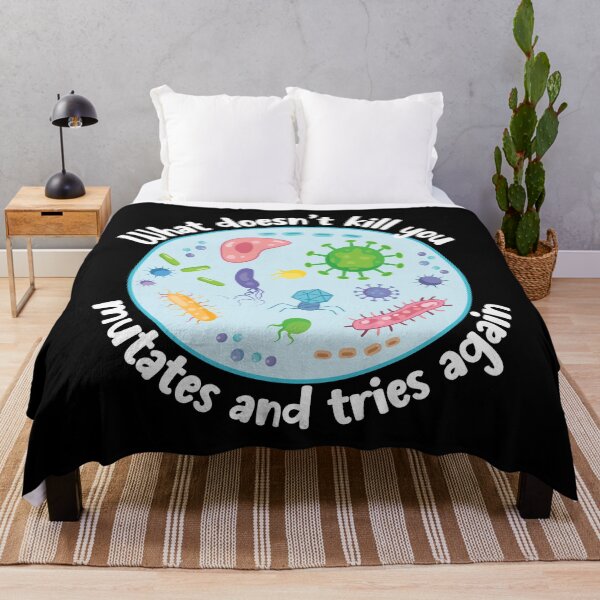 Item preview, What Doesn't Kill You Mutates And Tries Again Funny Biology designed and sold by PolyPixel.