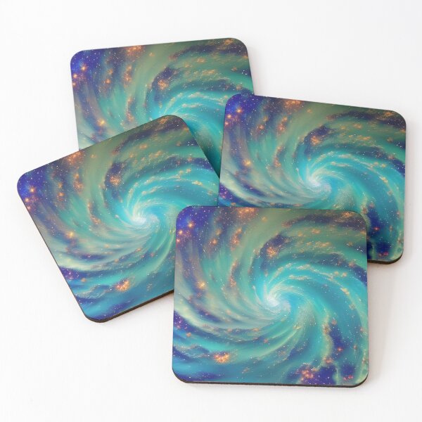 Item preview, Swirling Blue Green Nebula, Ai Generated Art  designed and sold by ACC .