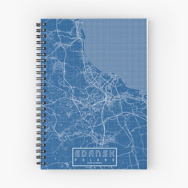 Item preview, Gdańsk City Map of Poland - Blueprint designed and sold by deMAP.
