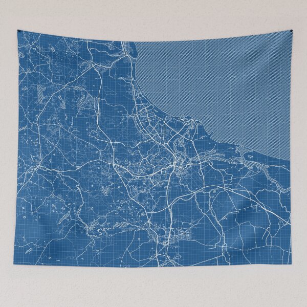 Item preview, Gdańsk City Map of Poland - Blueprint designed and sold by deMAP.