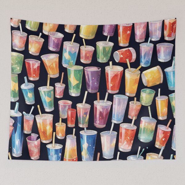 Item preview, Cute Cup Seamless Pattern designed and sold by SeamCraft.