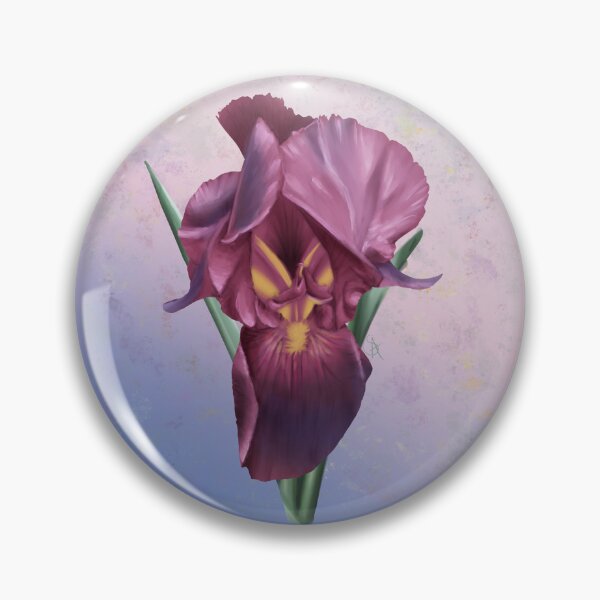 Item preview, Bearded Iris - with Border designed and sold by Spennig Aisling Art.