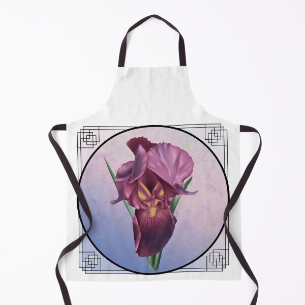 Item preview, Bearded Iris - with Border designed and sold by Spennig Aisling Art.