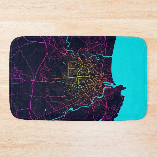 Item preview, Aberdeen City Map of Scotland - Neon designed and sold by deMAP.