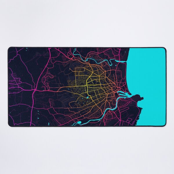 Item preview, Aberdeen City Map of Scotland - Neon designed and sold by deMAP.