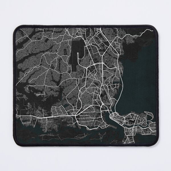 Item preview, Lagos City Map of Nigeria - Dark designed and sold by deMAP.