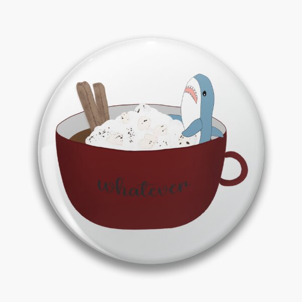 Item preview, Blahaj Hot Chocolate designed and sold by BreadCrumbBird.