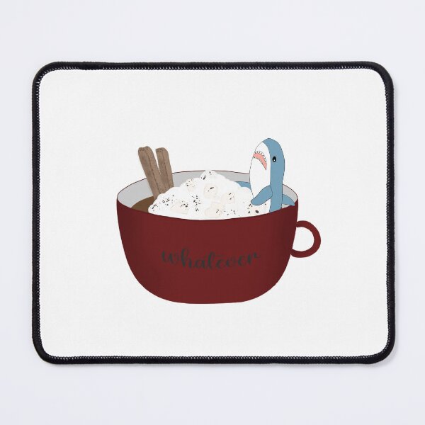 Item preview, Blahaj Hot Chocolate designed and sold by BreadCrumbBird.