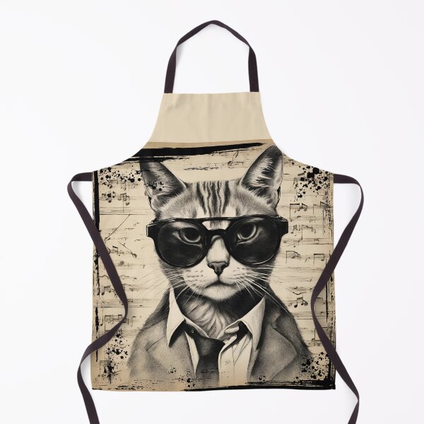 Item preview, Cat, glasses and music designed and sold by ByteMirage.