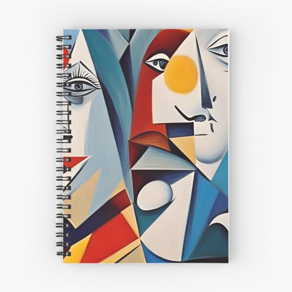 Item preview, Abstract Cubist Faces Art t shirt designed and sold by artmanikin.