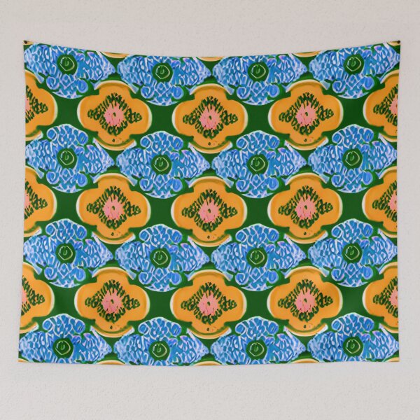 Item preview, Tribal ornament flowers pattern zentangle simple flowers retro style designed and sold by Casanova7000.