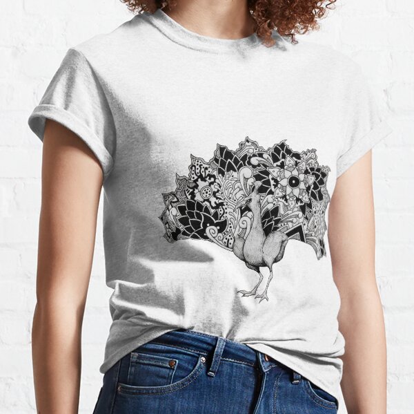 Peacock Patterns Classic T-Shirt