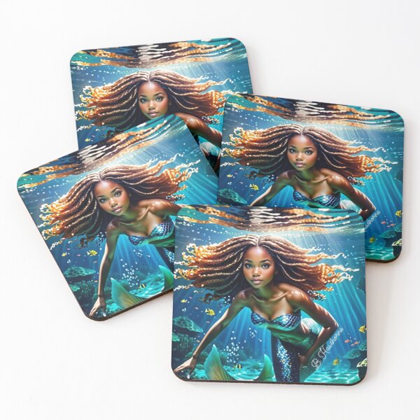 Item preview, Ebony Mermaid  designed and sold by ArtisanDreamz.