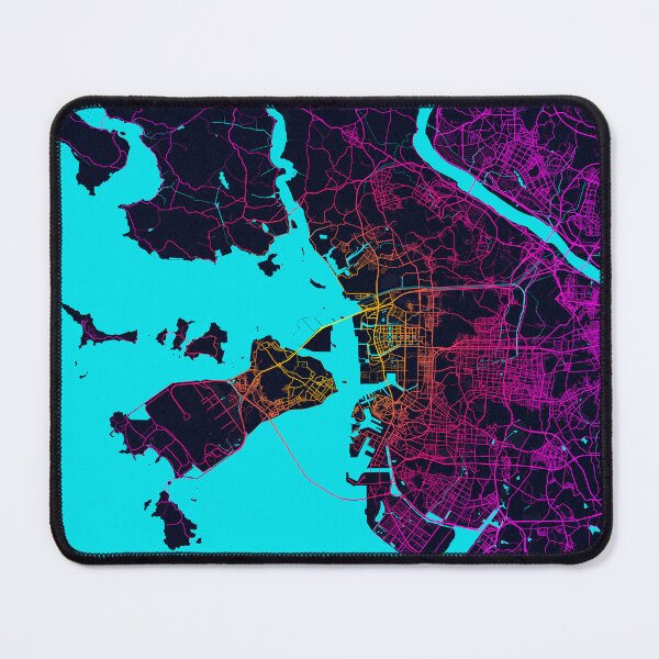 Item preview, Incheon City Map of South Korea - Neon designed and sold by deMAP.