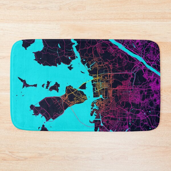 Item preview, Incheon City Map of South Korea - Neon designed and sold by deMAP.