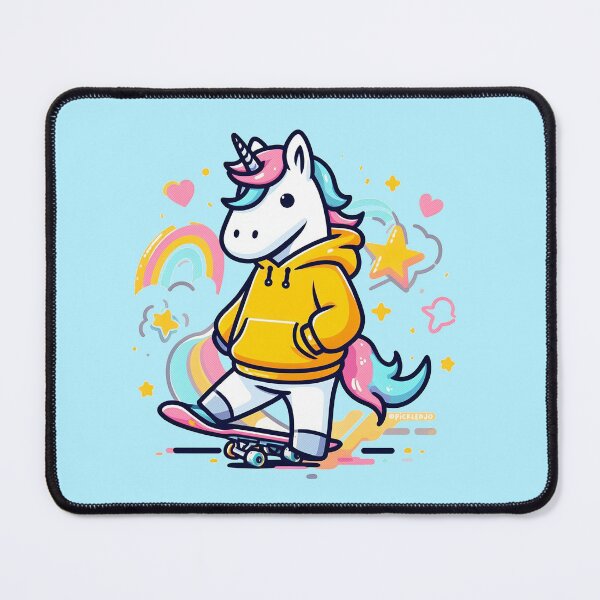 Item preview, Rainbow Unicorn Skateboarding designed and sold by FunnehGacha.