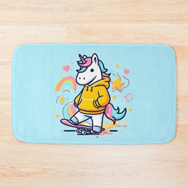 Item preview, Rainbow Unicorn Skateboarding designed and sold by FunnehGacha.