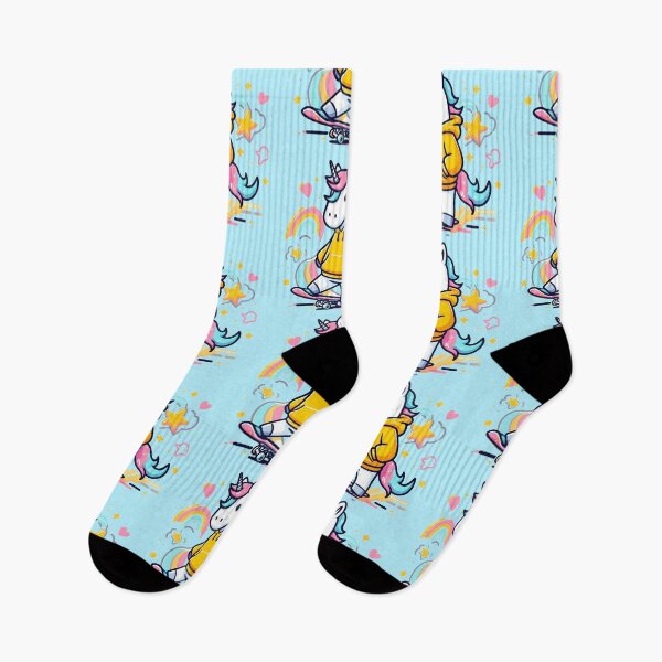Item preview, Rainbow Unicorn Skateboarding designed and sold by FunnehGacha.
