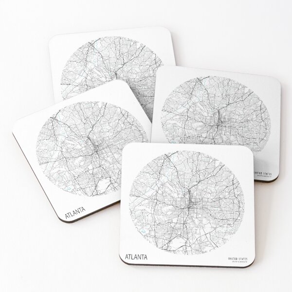 Item preview, Atlanta City Map of the United States - Circle designed and sold by deMAP.