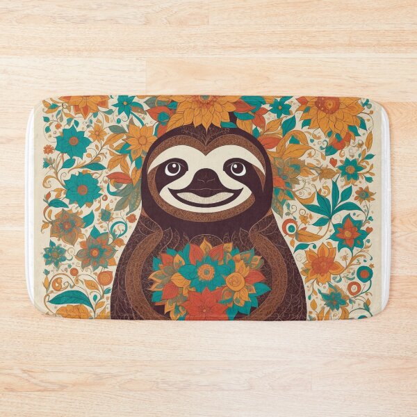 Item preview, Folk Art Sloth designed and sold by Retro Salt.