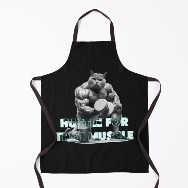 Aperçu de l'œuvre Chat esclave - Le chat musclé - Hustle pour ce muscle - Cat meme créée et vendue par mamacub.