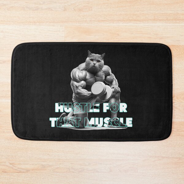 Item preview, Cat slave - The Muscular cat - Hustle for that muscle - Cat meme designed and sold by mamacub.