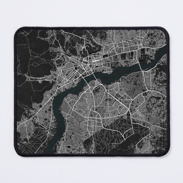 Item preview, Bamako City Map of Mali - Dark designed and sold by deMAP.