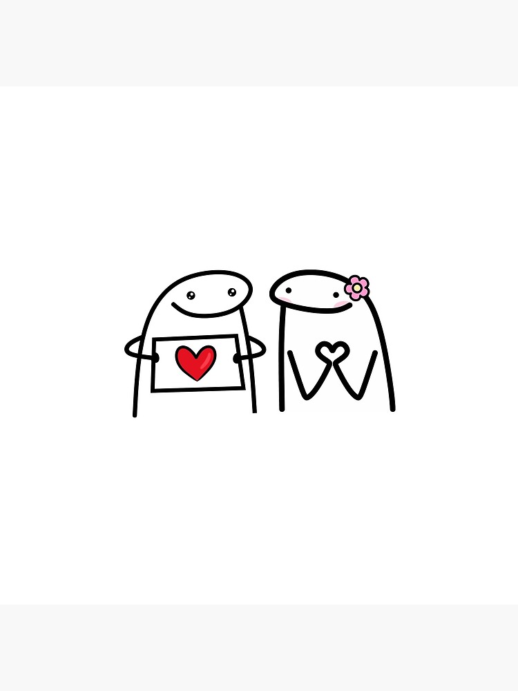 Flork in love meme | Art Board Print