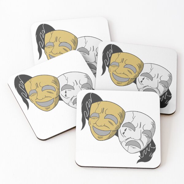 Item preview, Comedy Tragedy Opera Masks designed and sold by GoldenHorror.