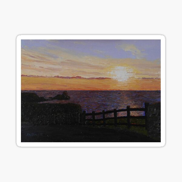 Rhossili sunset Sticker