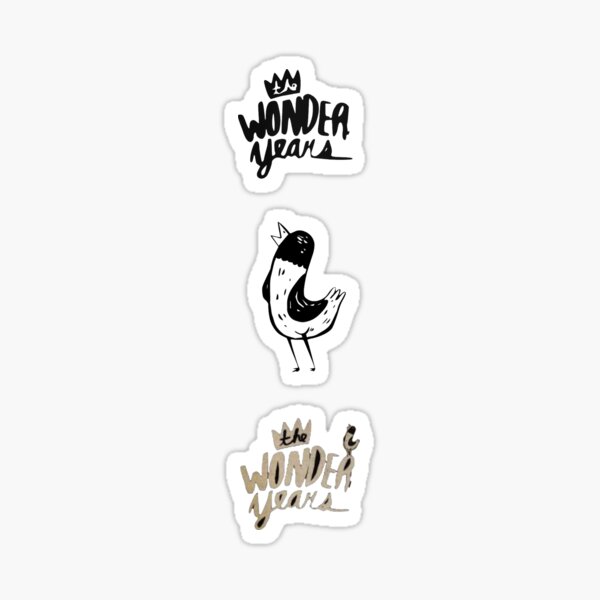 Item preview, The Wonder Years Sticker Pack designed and sold by SarahLovesBands.