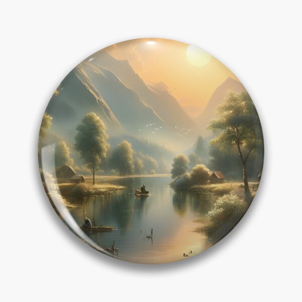 Item preview, Serene mountain lake designed and sold by POLEX-DESIGNS.