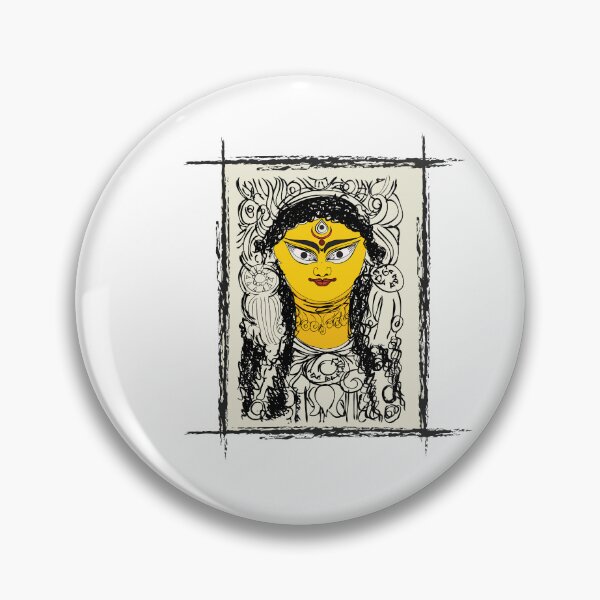Item preview, Hindu Goddess Durga Face t-shirt | Hindu Goddess Durga Face art  designed and sold by KARTICK DUTTA.