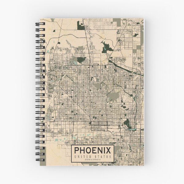 Item preview, Phoenix City Map of Arizona, USA - Vintage designed and sold by deMAP.