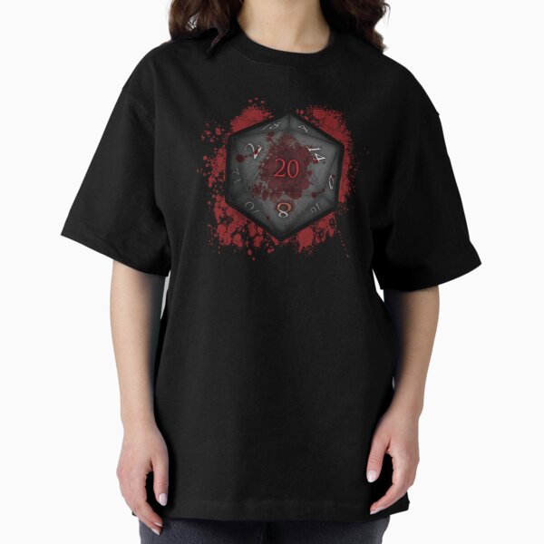 D20 - Blood Oversized T-Shirt
