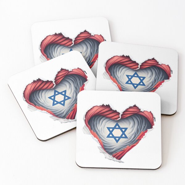 Item preview, I Love Israel Patriotic Heart  designed and sold by lamp148.