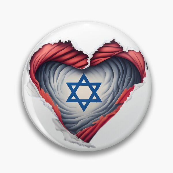 Item preview, I Love Israel Patriotic Heart  designed and sold by lamp148.
