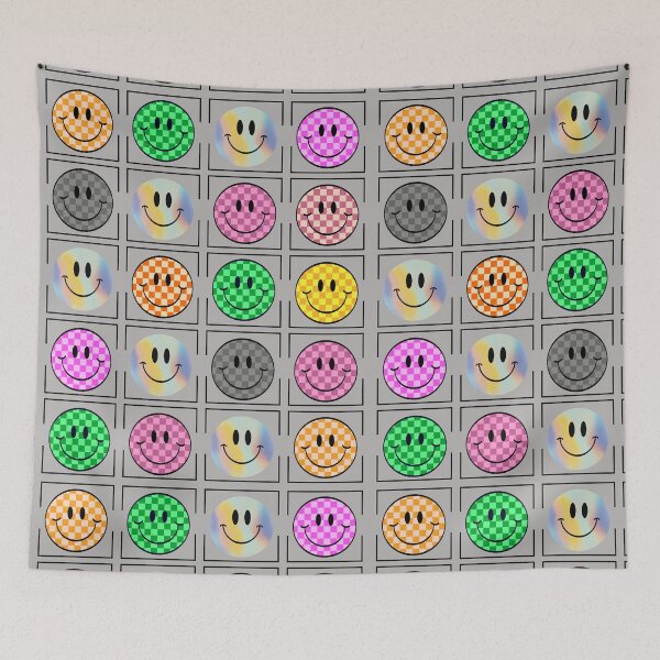 Item preview, smiley face boxes fun game- kids and teens smiley pattern design designed and sold by Swagmode.