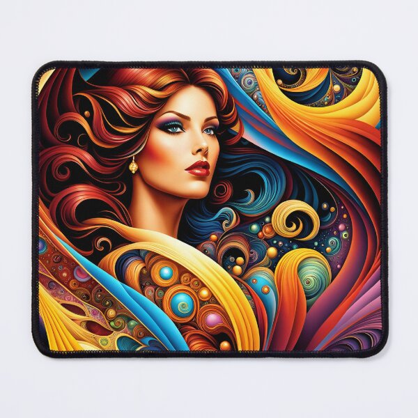 Item preview, Woman Surrounded by Fractal Designs designed and sold by Caehleb.