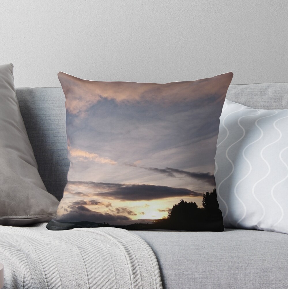 Evening Sky II Throw Pillow