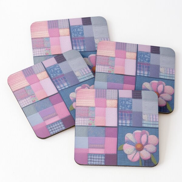 Item preview, Colorful denim Patchwork  designed and sold by Roxburylane.