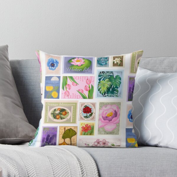 Item preview, Collection of Flower Stamps designed and sold by LisaMonaArt.