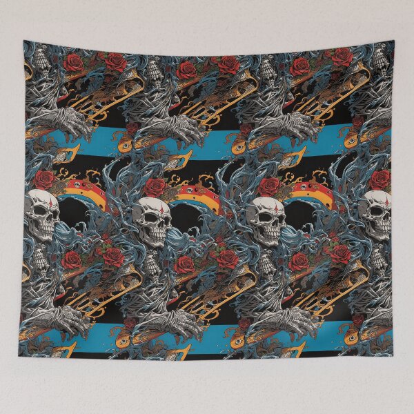 Item preview, "Artistic Revolution: Colorful Skulls" designed and sold by Candyredcustoms.
