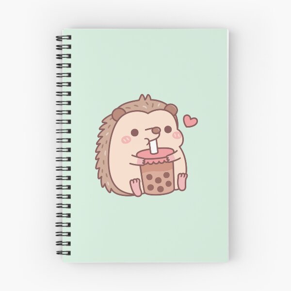 Item preview, Cute Little Hedgehog Loves Drinking Bubble Tea designed and sold by rustydoodle.