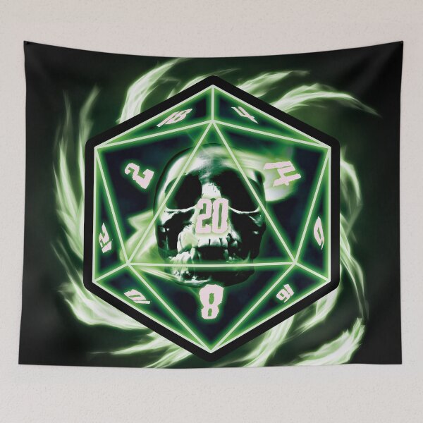 Item preview, D20 - Green Skull designed and sold by Patrick King.